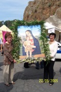 Processione in onore della Madonna di Ceri, copia del quadro